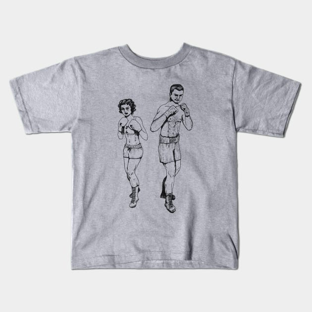 Knockouts! Kids T-Shirt by Herndy